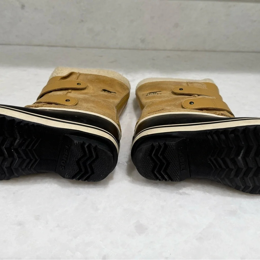 Sorel Kids Tan & Black Waterproof Winter Boots